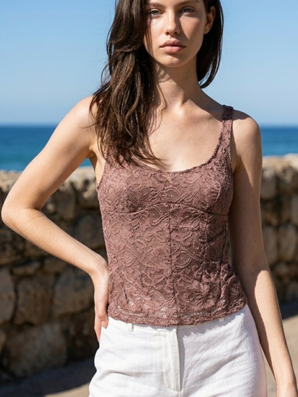 Free People Intimately Womens Lace Cami XS Balletcore Coquette Fairy Boho